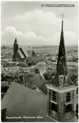 ansichtkaart: Barendrecht, Panorama dorp