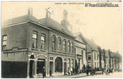 Princenhage, Dreef met Prot. Kerk ansichtkaart: Princenhage, Dreef met Prot. Kerk