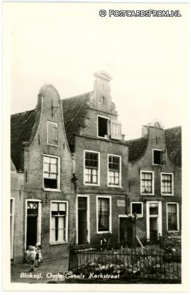 Blokzijl, Oude Gevels Kerkstraat ansichtkaart: Blokzijl, Oude Gevels Kerkstraat