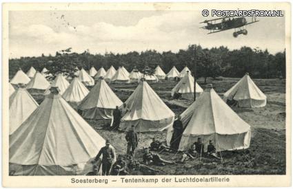 ansichtkaart: Soesterberg, Tentenkamp der Luchtdoelartillerie