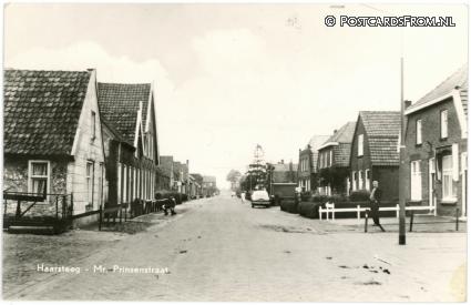 ansichtkaart: Haarsteeg, Mr. Prinsenstraat