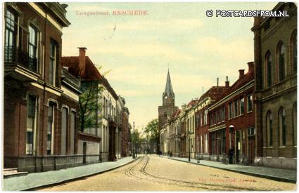 Enschede, Langestraat ansichtkaart: Enschede, Langestraat