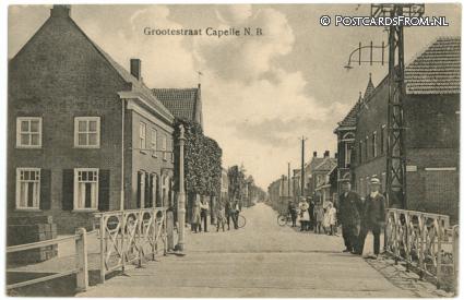 Sprang-Capelle, Capelle. Grootestraat ansichtkaart: Sprang-Capelle, Capelle. Grootestraat