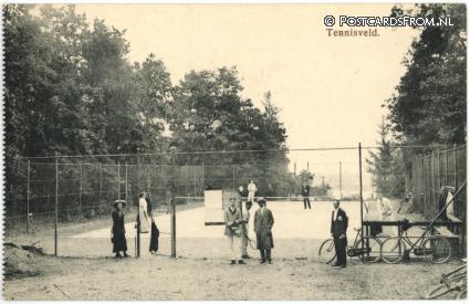 Wagenberg, ? Tennisveld ansichtkaart: Wagenberg, ? Tennisveld