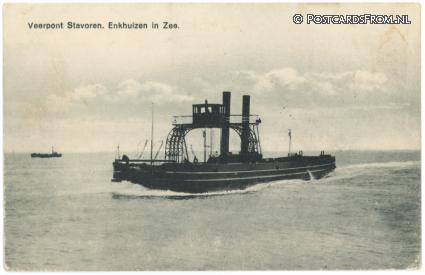 Stavoren, Veerpont Stavoren Enkhuizen in Zee ansichtkaart: Stavoren, Veerpont Stavoren Enkhuizen in Zee