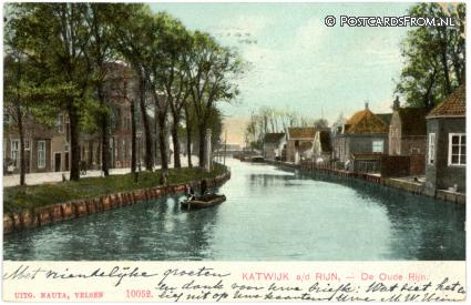 ansichtkaart: Katwijk ad Rijn, De Oude Rijn