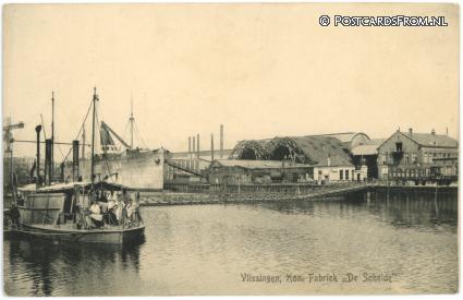 ansichtkaart: Vlissingen, Kon. Fabriek 'De Schelde'