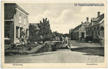 Numansdorp, Groeneweg ansichtkaart: Numansdorp, Groeneweg