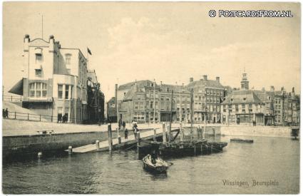 ansichtkaart: Vlissingen, Beursplein