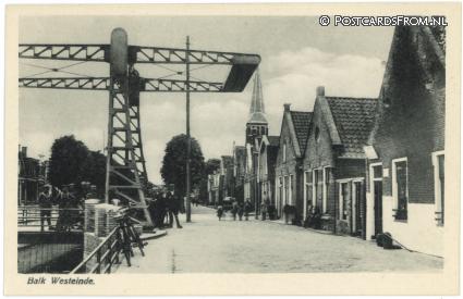 ansichtkaart: Balk, Westeinde