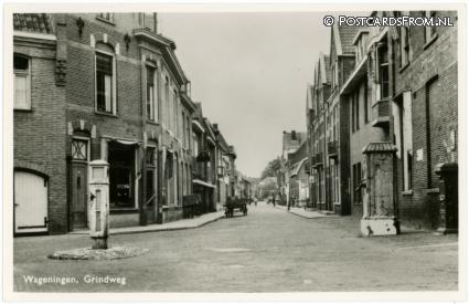 ansichtkaart: Wageningen, Grindweg