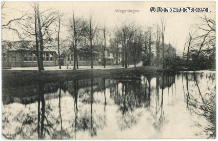 Wageningen, Plantsoen ansichtkaart: Wageningen, Plantsoen