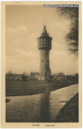 ansichtkaart: Sneek, Watertoren