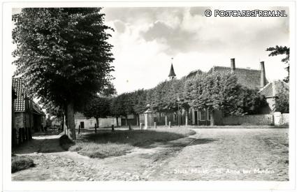ansichtkaart: Sint Anna ter Muiden, Sluis. Markt