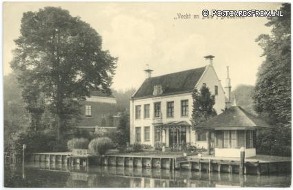 ansichtkaart: Breukelen UT, Vecht en Dam