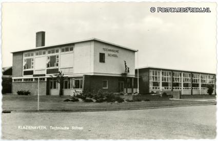 Klazienaveen, Technische School ansichtkaart: Klazienaveen, Technische School