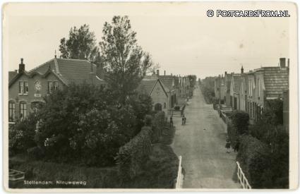 Stellendam, Nieuweweg ansichtkaart: Stellendam, Nieuweweg