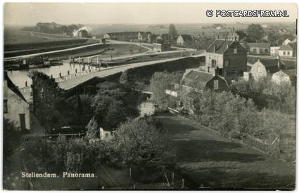 ansichtkaart: Stellendam, Panorama
