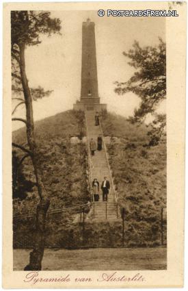 ansichtkaart: Austerlitz, Pyramide van Austerlitz