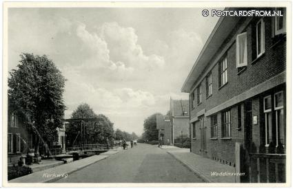 Waddinxveen, Kerkweg ansichtkaart: Waddinxveen, Kerkweg