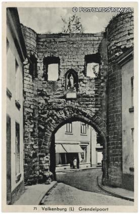 ansichtkaart: Valkenburg LB, Grendelpoort