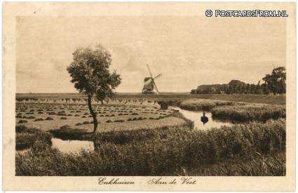 Enkhuizen, Aan de Vest ansichtkaart: Enkhuizen, Aan de Vest