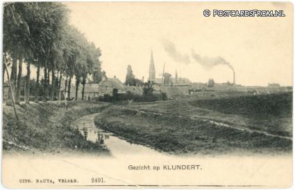 Klundert, Gezicht op ansichtkaart: Klundert, Gezicht op
