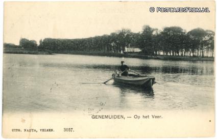Genemuiden, Op het Veer ansichtkaart: Genemuiden, Op het Veer