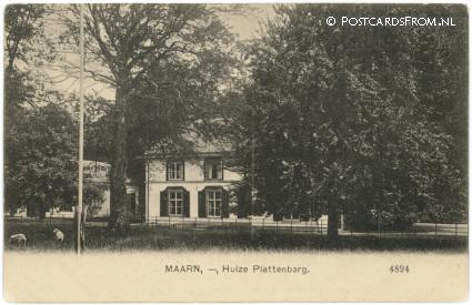 ansichtkaart: Maarn, Huize Plattenberg