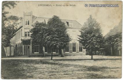 Dwingeloo, Hotel op de Brink ansichtkaart: Dwingeloo, Hotel op de Brink