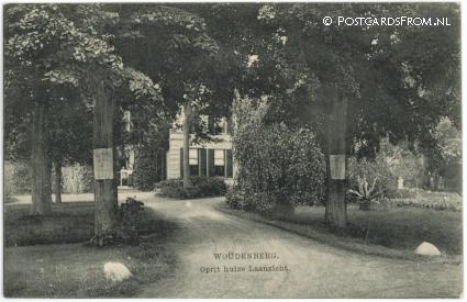 ansichtkaart: Woudenberg, Oprit huize Laanzicht