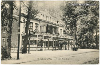 ansichtkaart: Rijsenburg, Hotel Schols