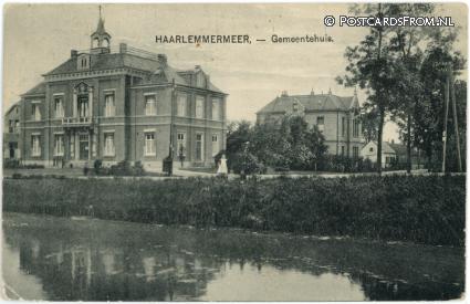 Haarlemmermeer, Gemeentehuis ansichtkaart: Haarlemmermeer, Gemeentehuis