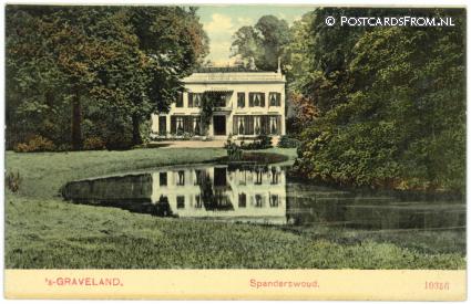 's-Graveland, Spanderswoud ansichtkaart: 's-Graveland, Spanderswoud