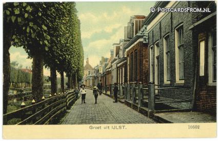 ansichtkaart: IJlst, Groet uit