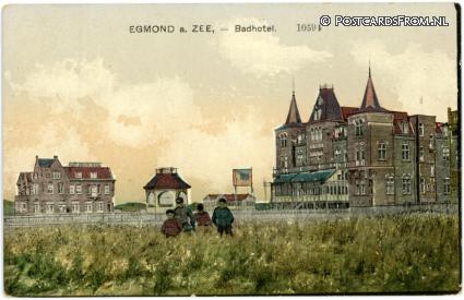 Egmond aan Zee, Badhotel ansichtkaart: Egmond aan Zee, Badhotel