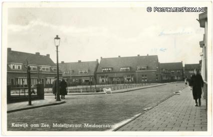 ansichtkaart: Katwijk aan Zee, Malefijtstraat - Meidoornstraat