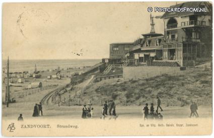 ansichtkaart: Zandvoort, Strandweg