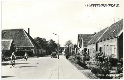 ansichtkaart: Dirkshorn, Dorpsstraat