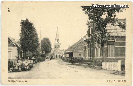 Appingedam, Snelgersmastraat ansichtkaart: Appingedam, Snelgersmastraat