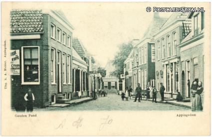 Appingedam, Gouden Pand ansichtkaart: Appingedam, Gouden Pand