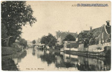Appingedam, Damsterdiep ansichtkaart: Appingedam, Damsterdiep