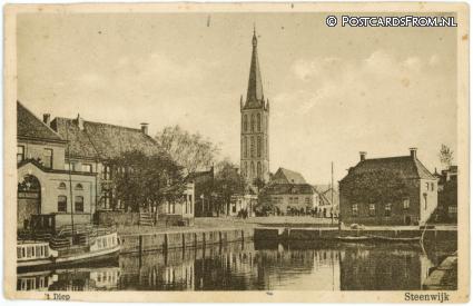 Steenwijk, 't Diep ansichtkaart: Steenwijk, 't Diep
