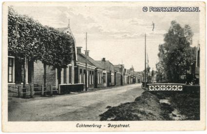 Echtenerbrug, Dorpstraat ansichtkaart: Echtenerbrug, Dorpstraat
