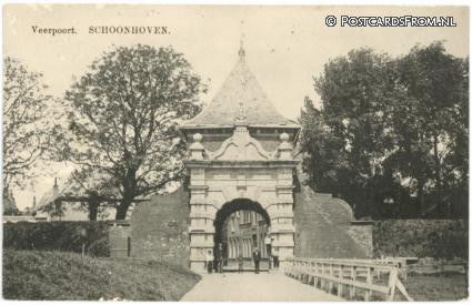 Schoonhoven, Veerpoort ansichtkaart: Schoonhoven, Veerpoort