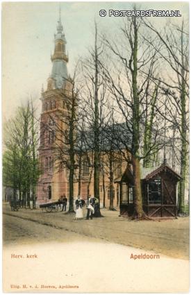 Apeldoorn, Herv. Kerk ansichtkaart: Apeldoorn, Herv. Kerk