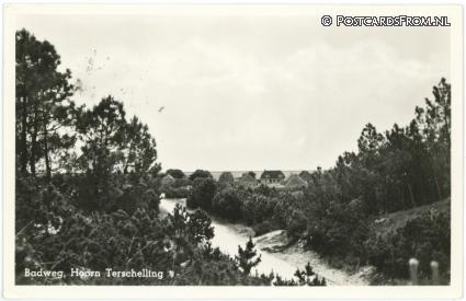 Terschelling Hoorn, Badweg ansichtkaart: Terschelling Hoorn, Badweg