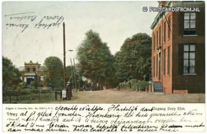 ansichtkaart: Elst GL, Ingang Dorp