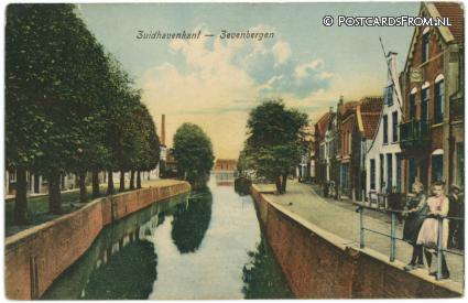 ansichtkaart: Zevenbergen, Zuidhavenkant