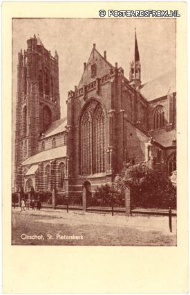 Oirschot, St. Pieterskerk ansichtkaart: Oirschot, St. Pieterskerk